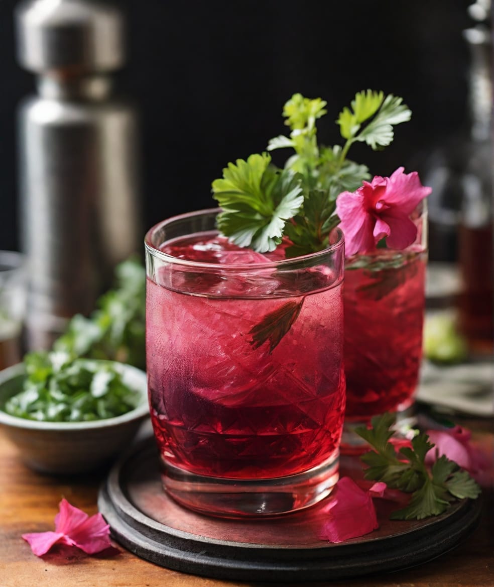 Mezcal hibiscus Cocktail | Smoky &amp; Herbal Delight - Recipe Range