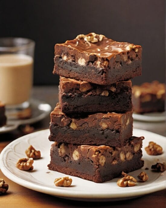 Classic Fudge-Walnut Brownies – Chewy & Chocolaty Treat