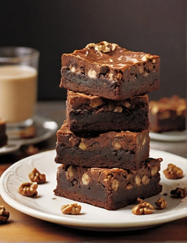 Classic Fudge-Walnut Brownies – Chewy & Chocolaty Treat