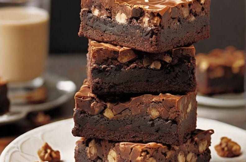 Classic Fudge-Walnut Brownies – Chewy & Chocolaty Treat