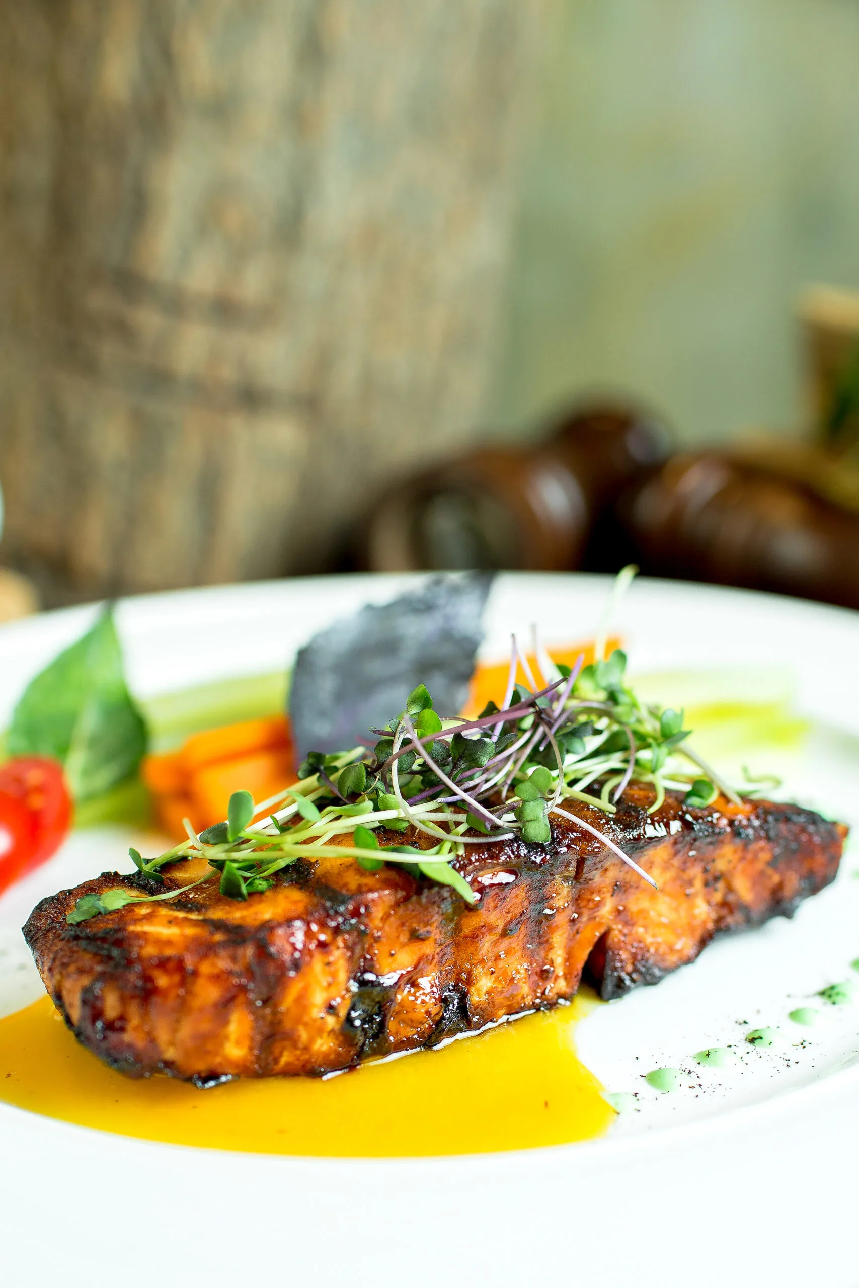 Grilled Barbecued Salmon