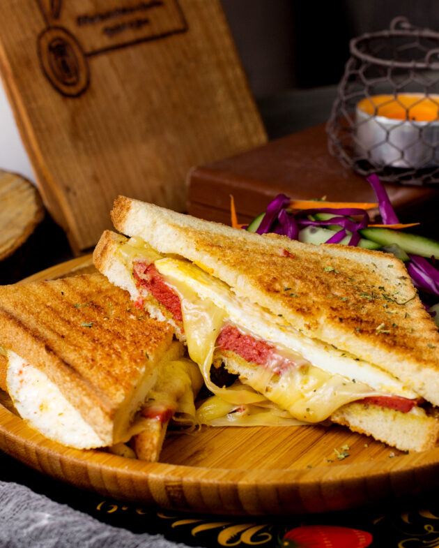 Pepperoni Egg & Cheese Sandwich