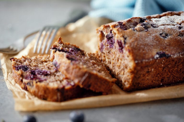 Healthy Blueberry Yogurt Bread