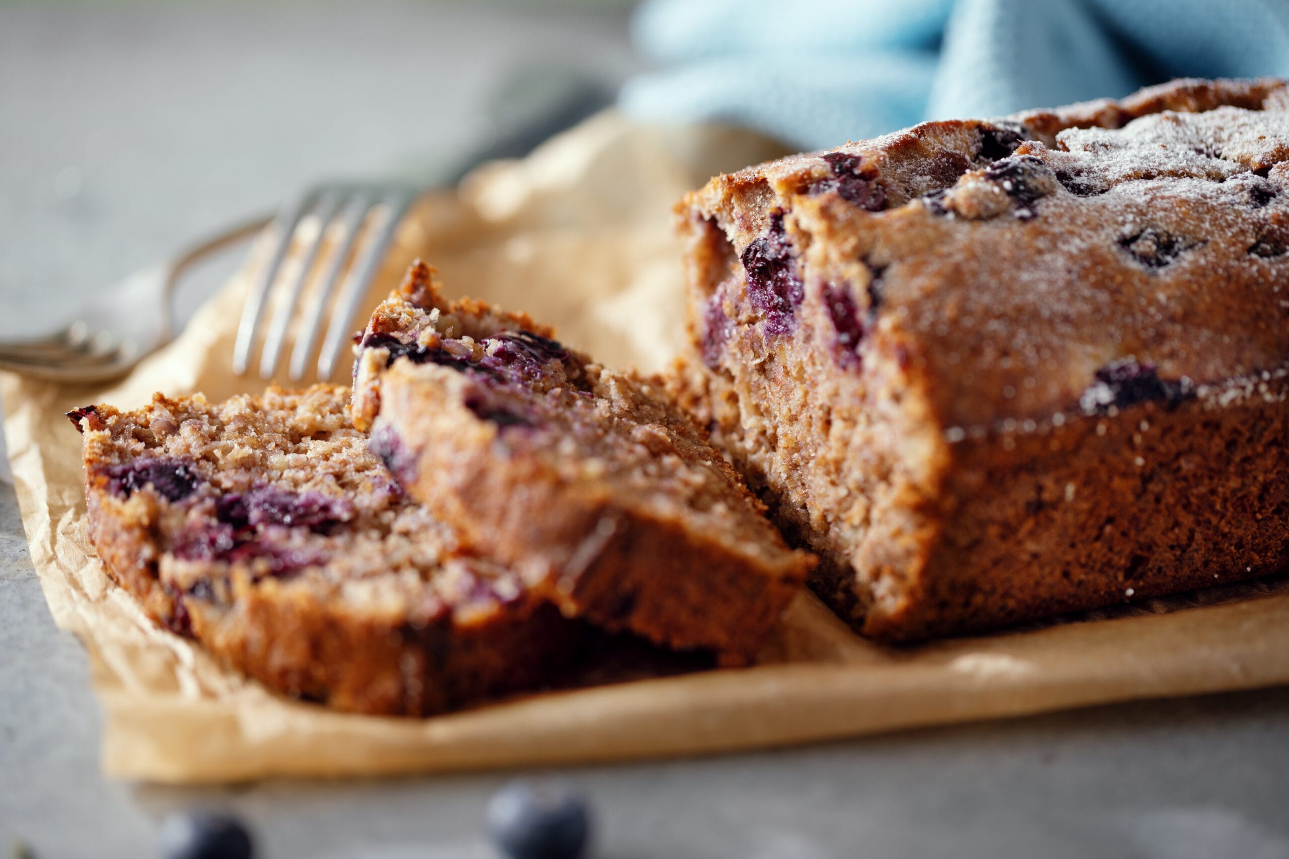 Healthy Blueberry Yogurt Bread