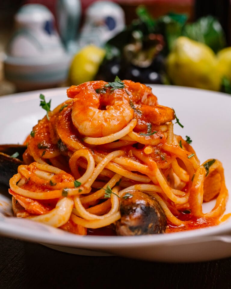 Seafood Spaghetti in Zesty Tomato Sauce