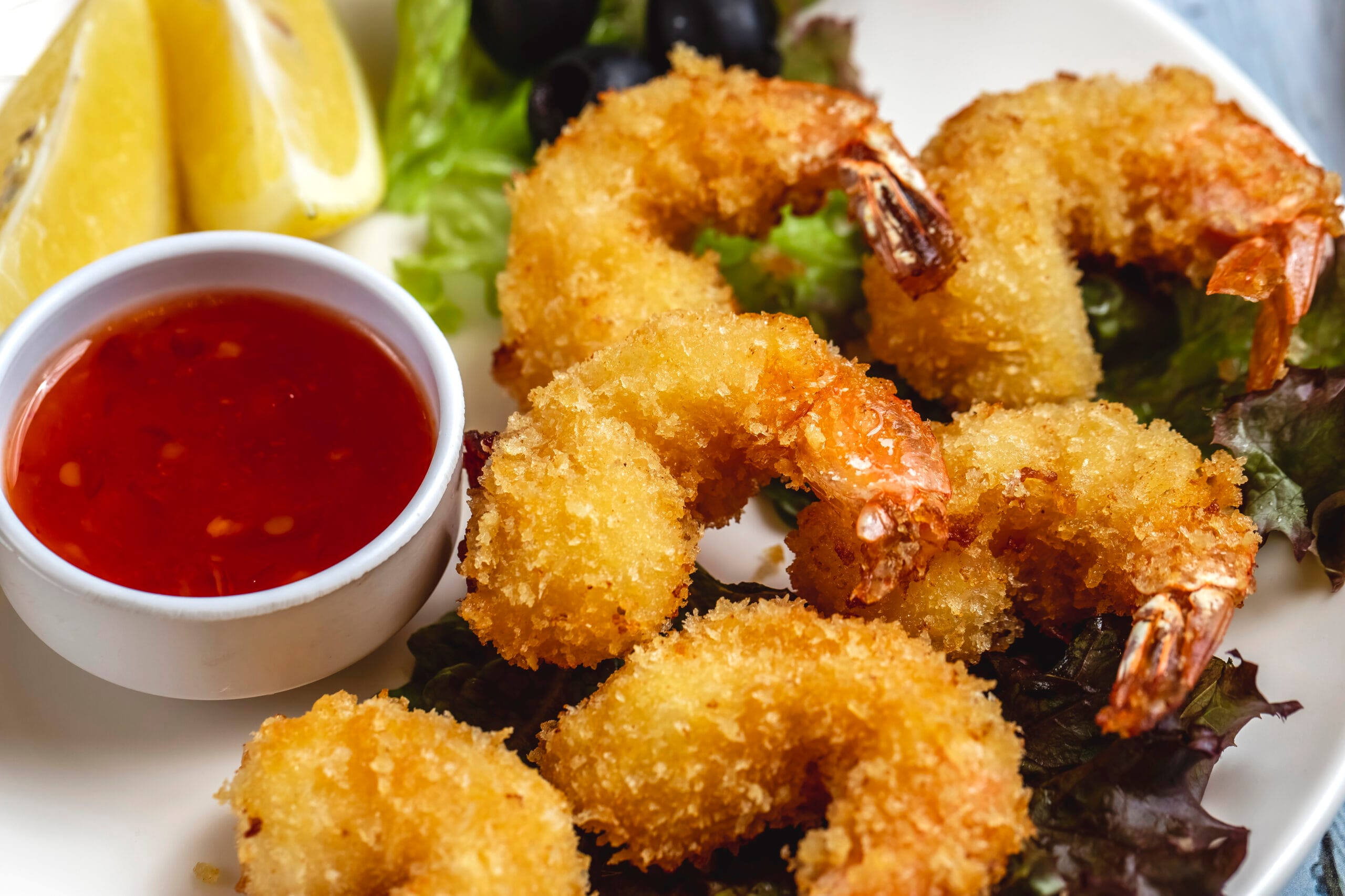 Tempura Shrimps with Chili Sauce