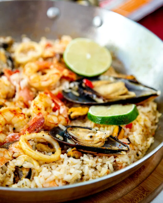 Mixed Rice with Vegetables & Oysters