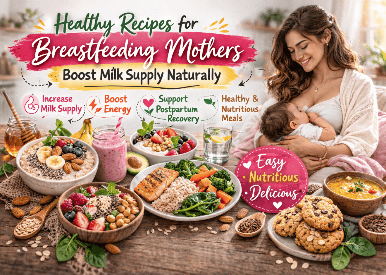 Healthy Recipes for Breastfeeding Mothers