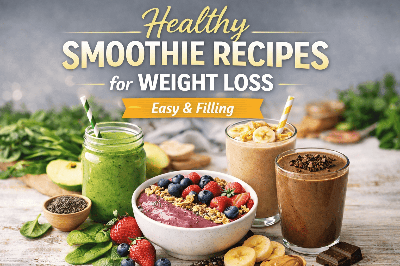6 Healthy Smoothie Recipes for Weight Loss