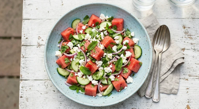 Refreshing Mediterranean Watermelon & Feta Salad