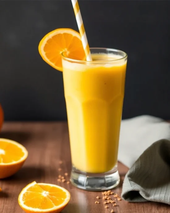High-Protein Orange-Mango Smoothie